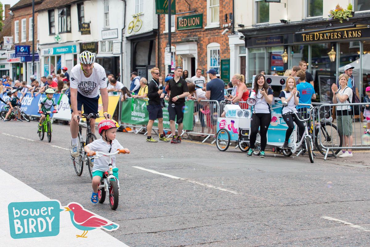 Bowerbirdy Tricycle at the Tour Series in Stevenage