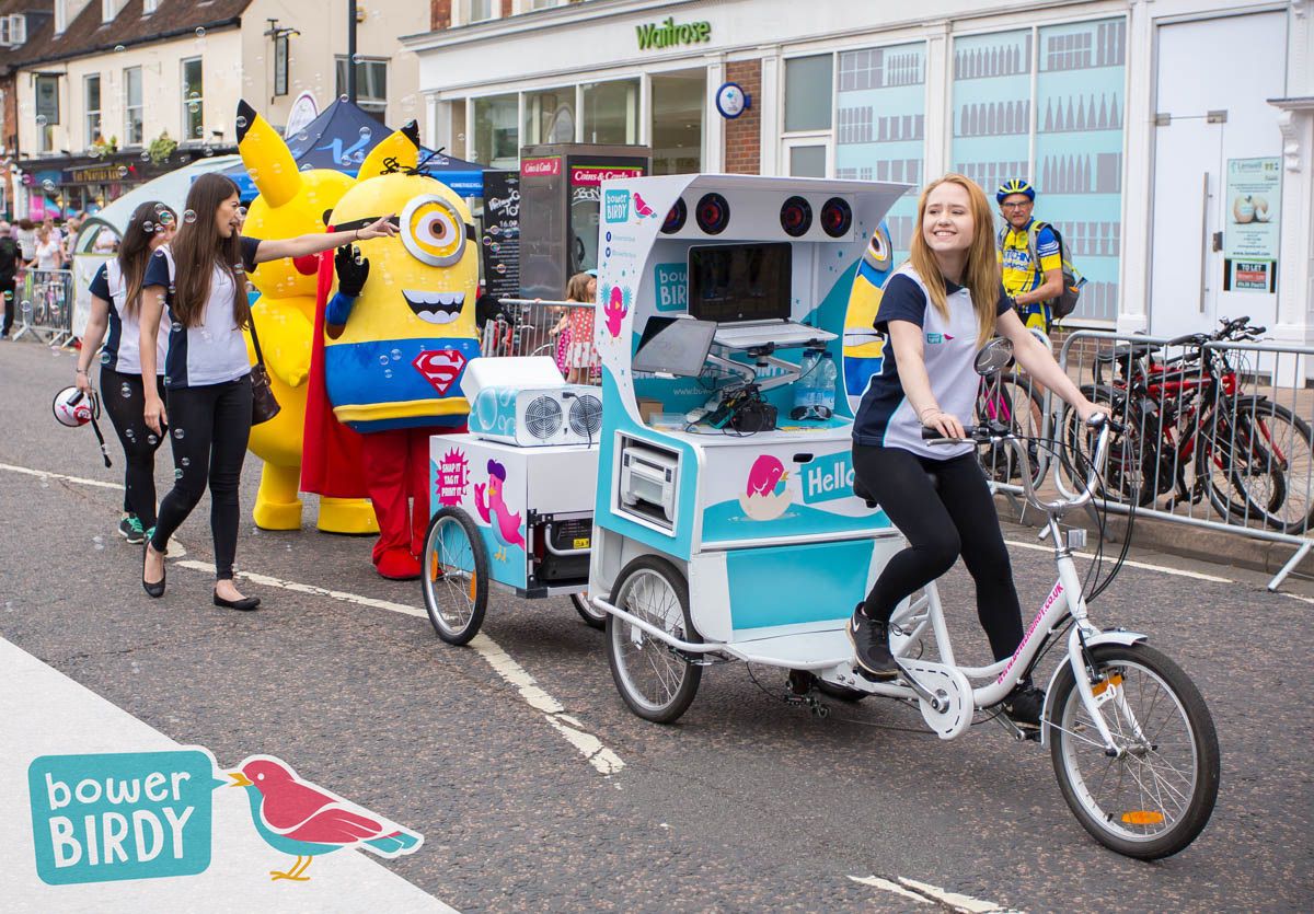 Bowerbirdy Tricycle at the Tour Series in Stevenage