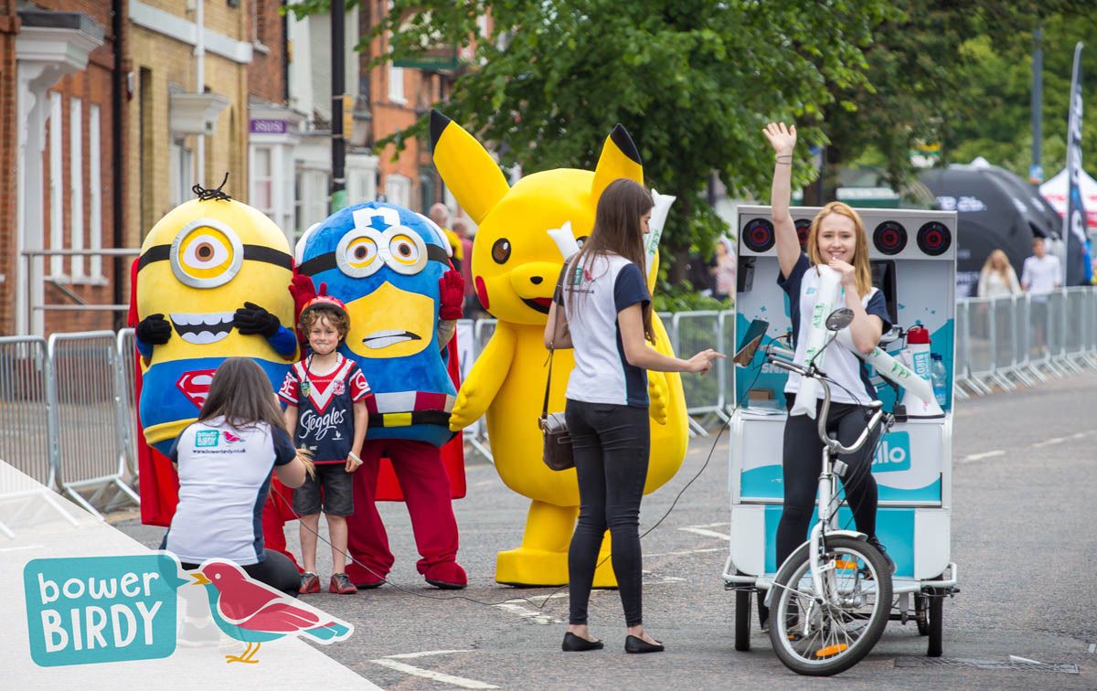 Bowerbirdy Tricycle at the Tour Series in Stevenage