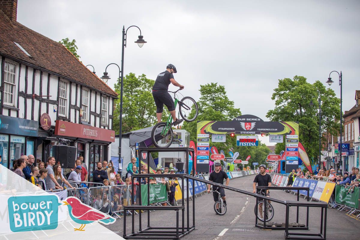 Bowerbirdy Tricycle at the Tour Series in Stevenage