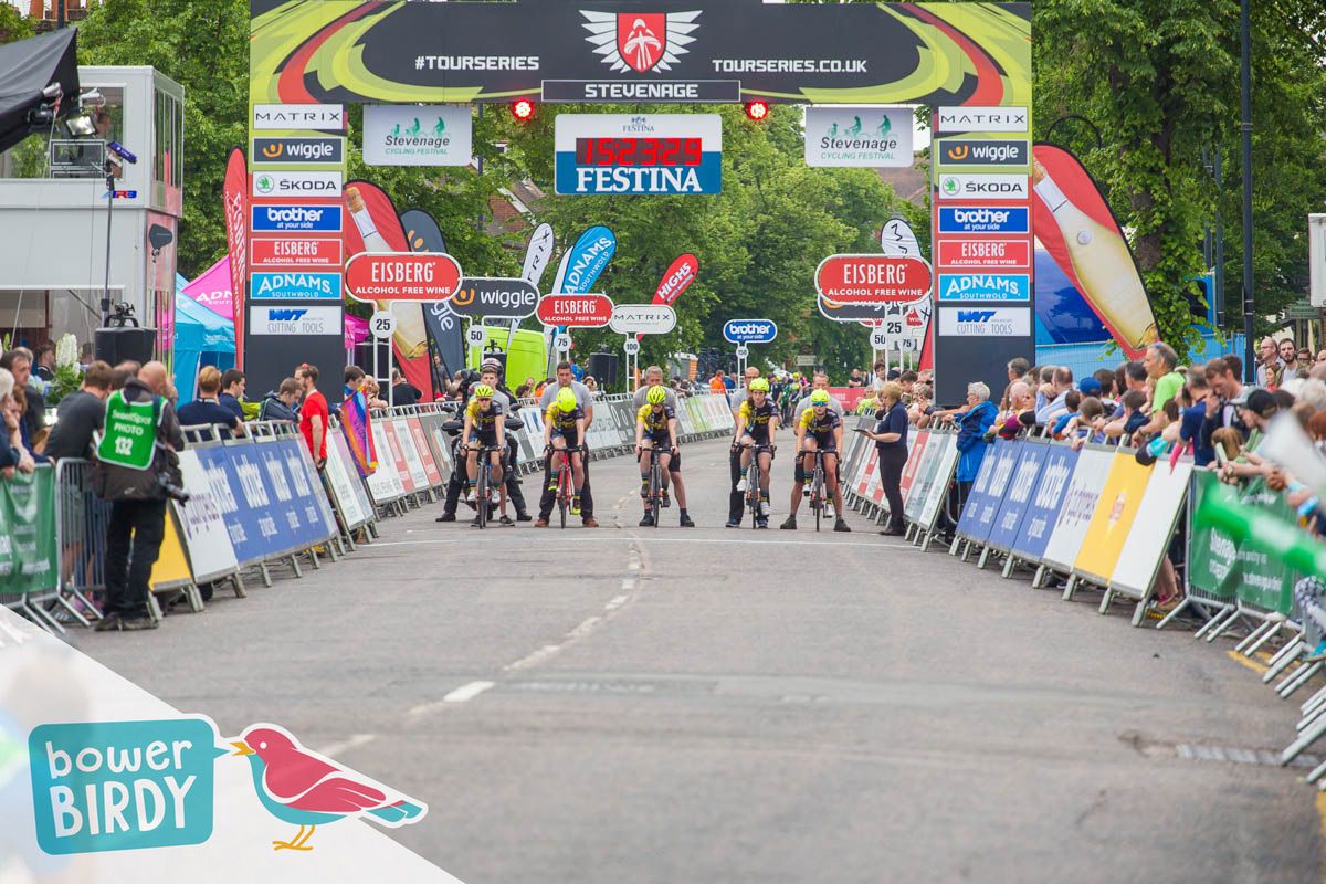 Bowerbirdy Tricycle at the Tour Series in Stevenage