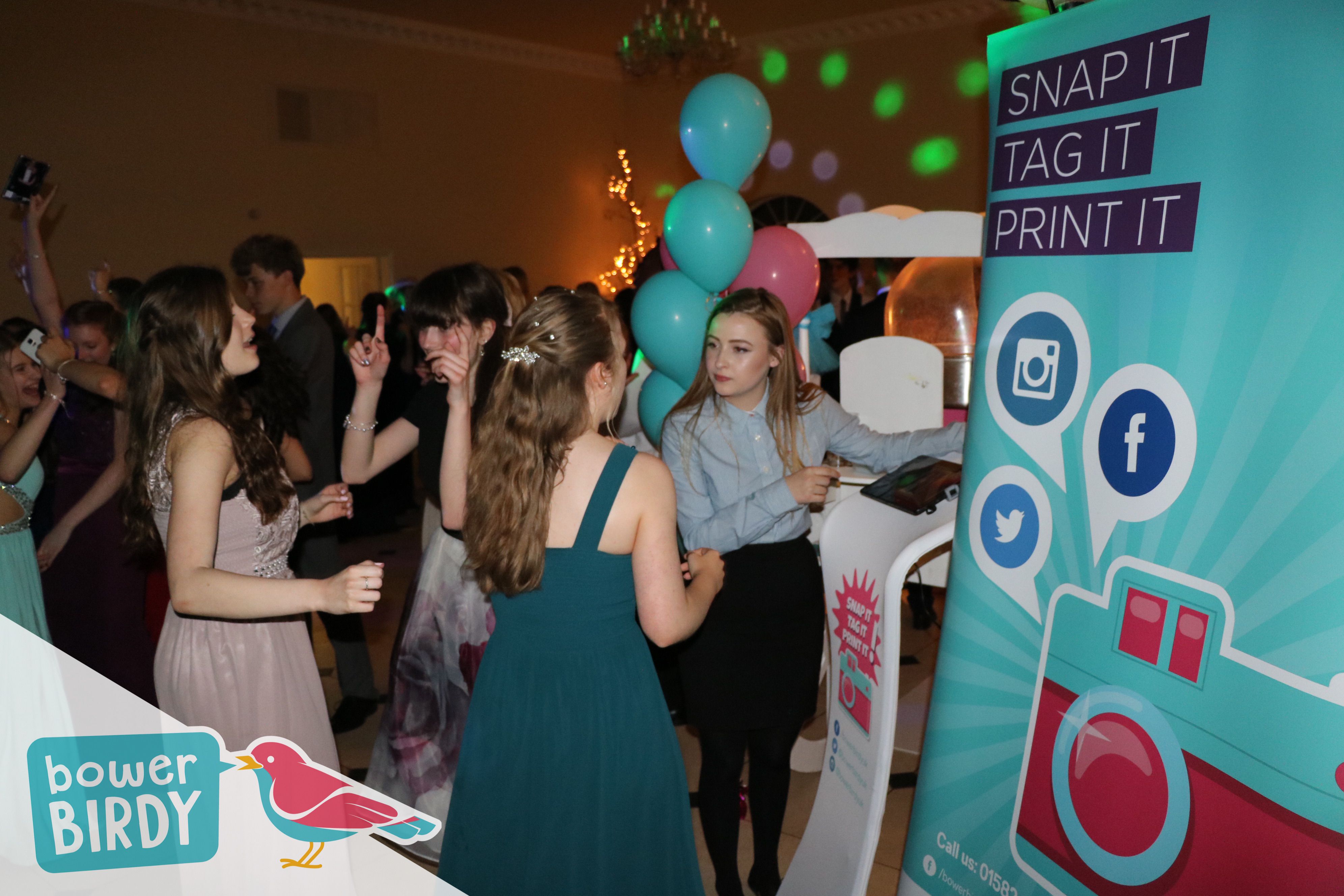 Bowerbirdy's Unique Photo Booth at Buckingham School's Leavers' Prom