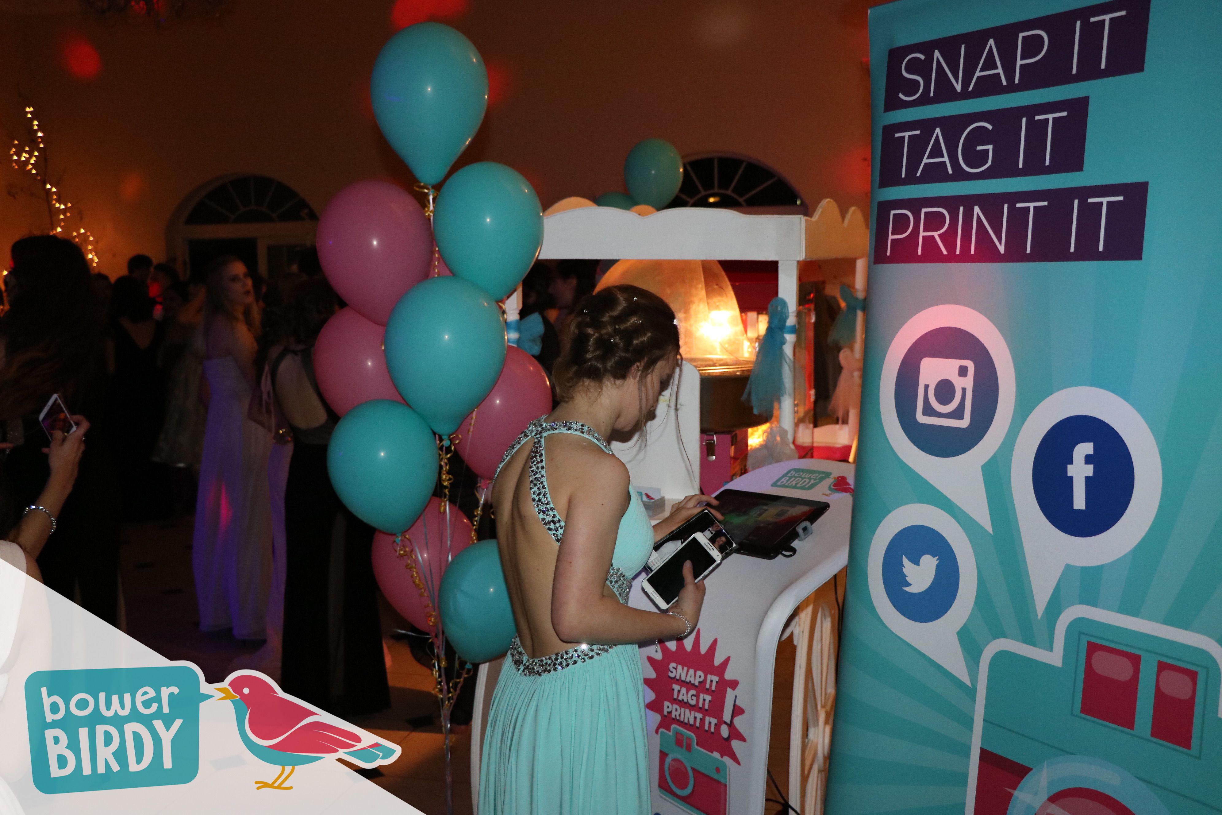 Bowerbirdy's Unique Photo Booth at Buckingham School's Leavers' Prom