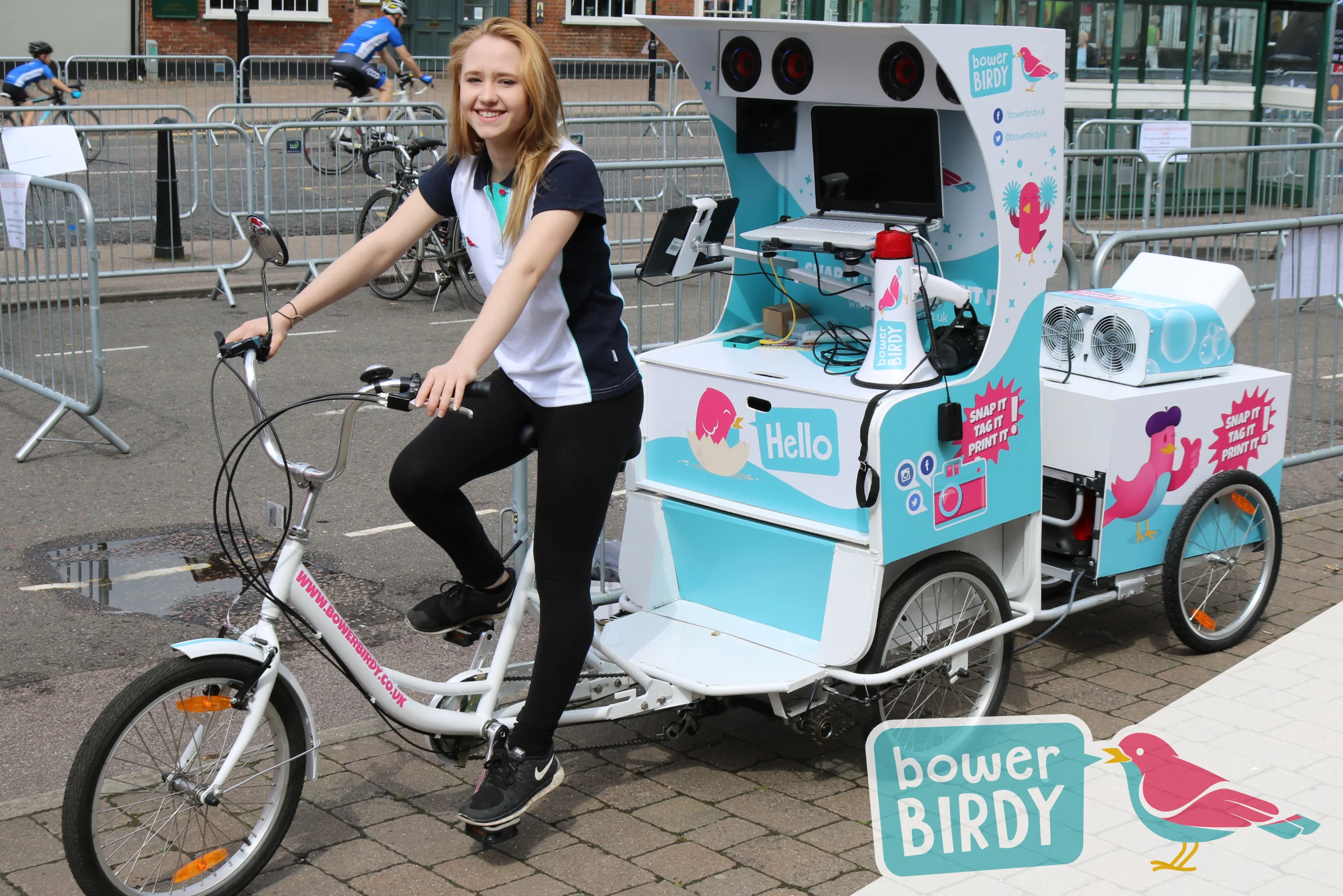 Bowerbirdy Tricycle at the Tour Series in Stevenage