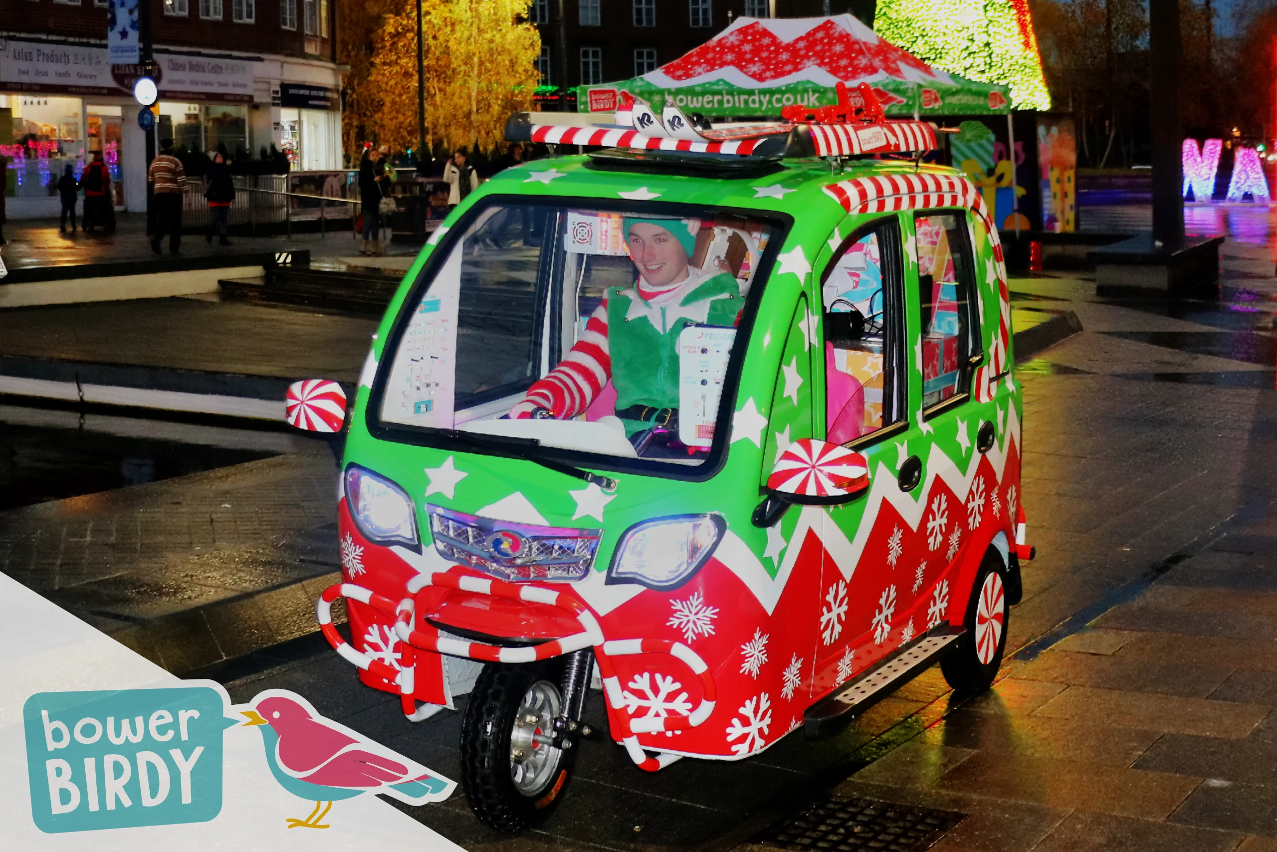 The Bowerbirdy Elf Car in Watford