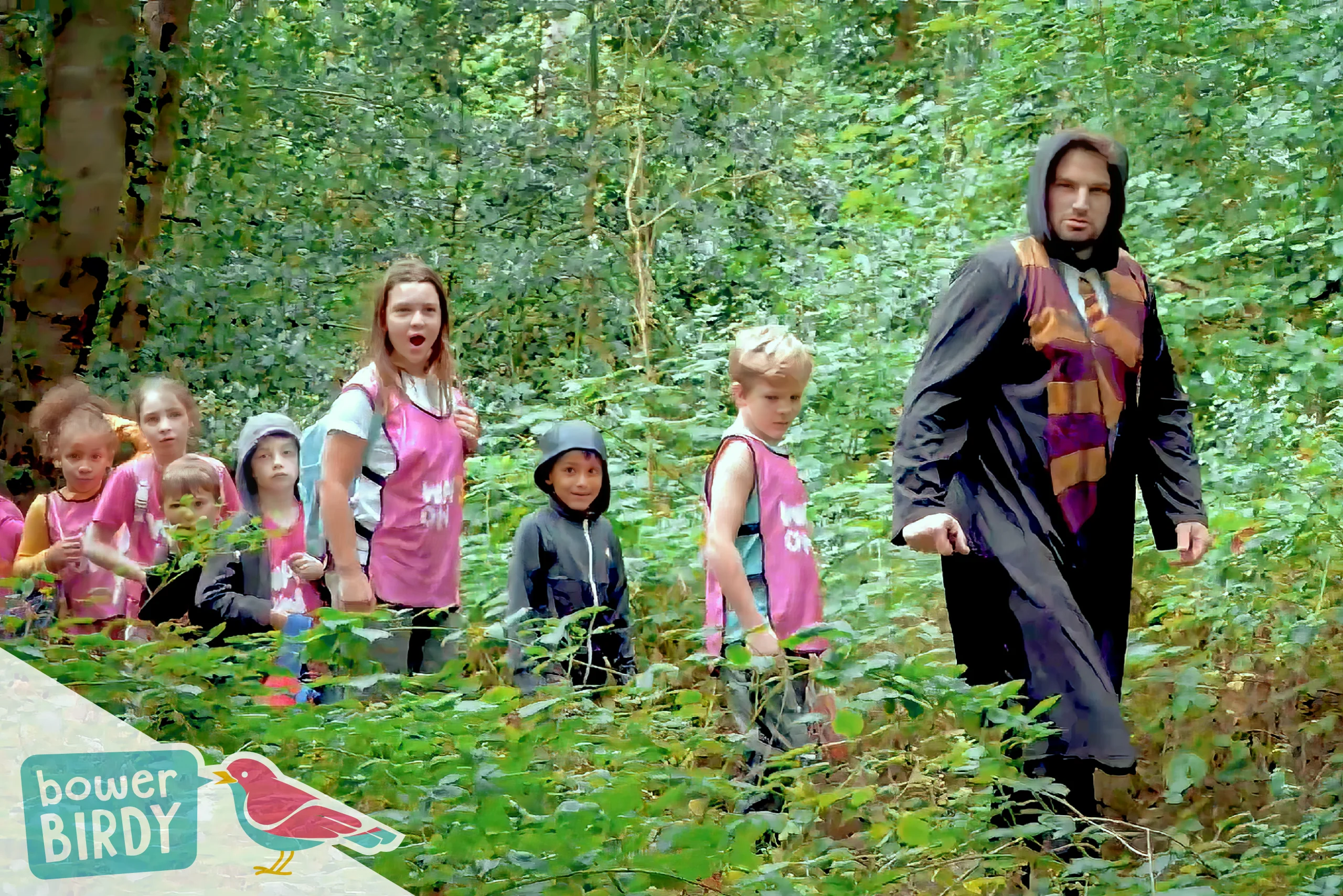 Bowerbirdy Harry Potter Adventure - Searching the woods