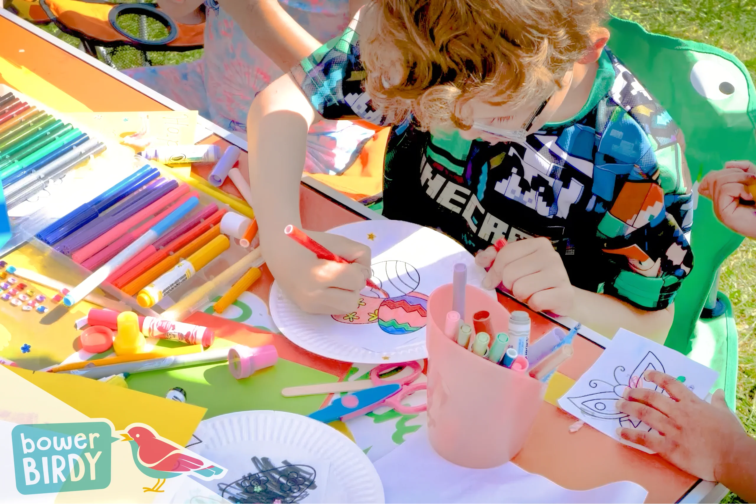 Arts and Crafts table at Houghton Regis Easter Event 2025