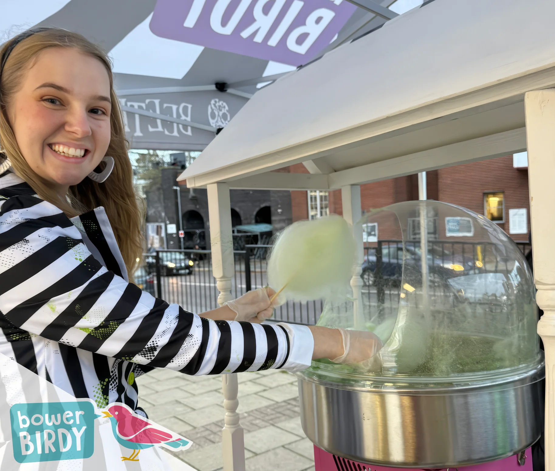Beetlejuice's Candy Floss at Shenfield Spooktacular Halloween Event