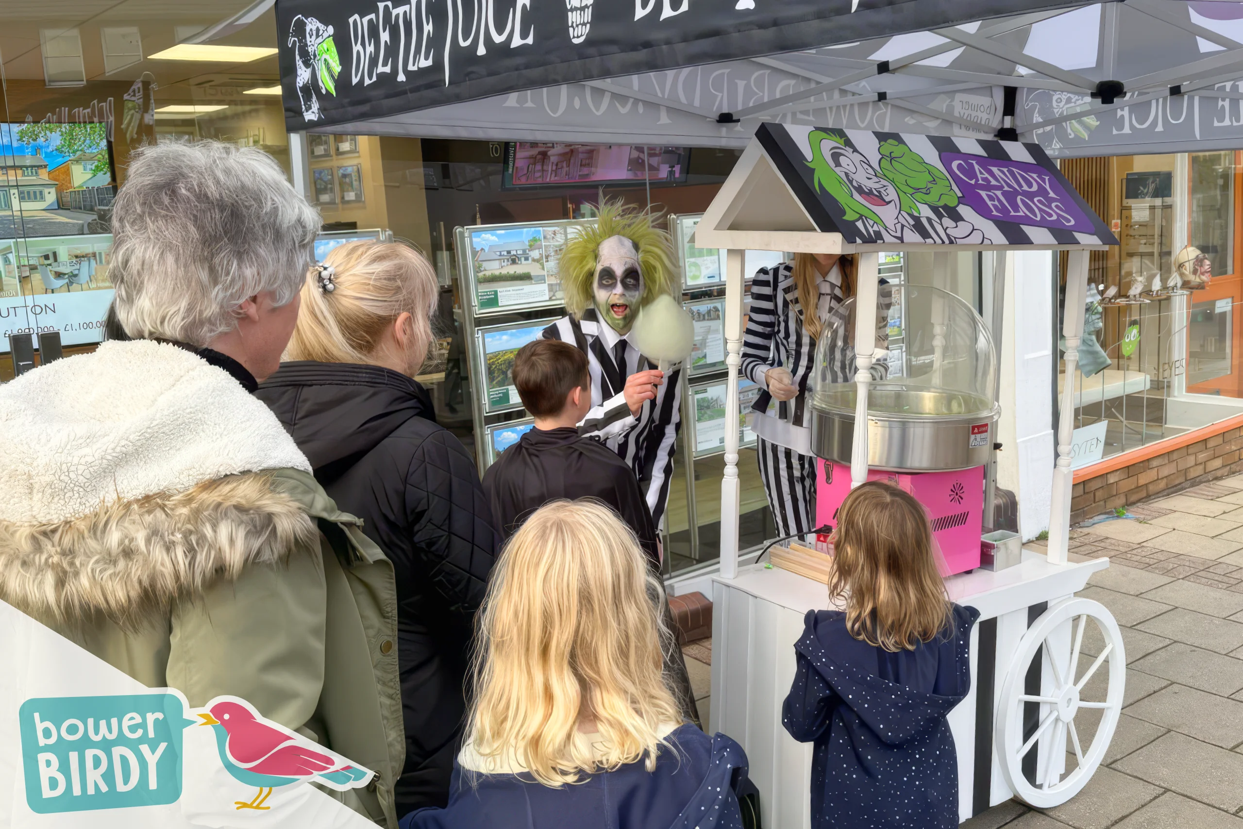 Beetlejuice's Candy Floss at Shenfield Spooktacular Halloween Event